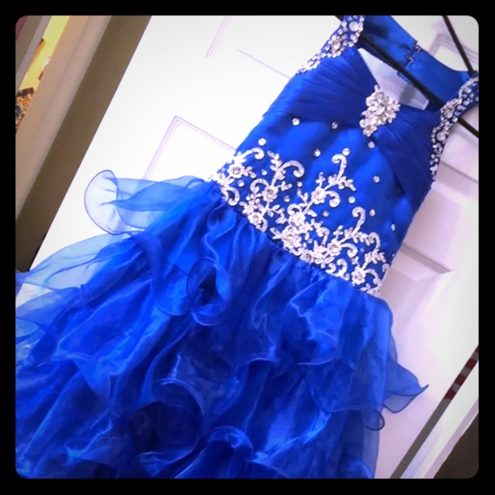 Little Girls Custom size 8 pageant gown/dress